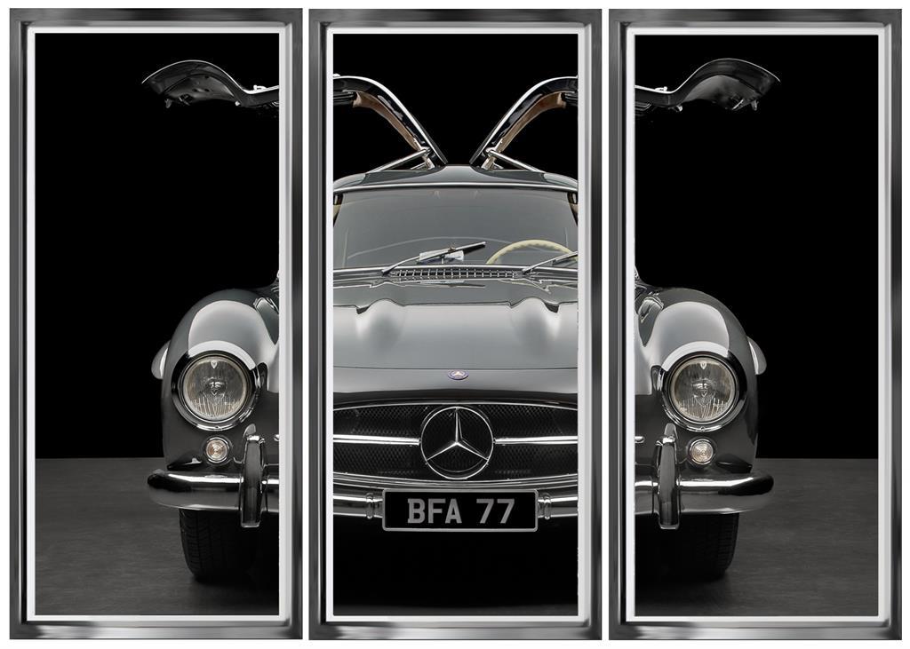 Brookpace Fine Art - Mercedes SL Gull Wing-Wandbild-Brookpace Lascelles-TOJU Interior