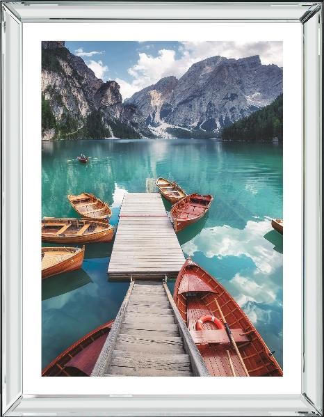 Brookpace Fine Art - PRAGSER WILDSEE 1-Wandbild-Brookpace Lascelles-Manhattan / Spiegelrahmen-TOJU Interior