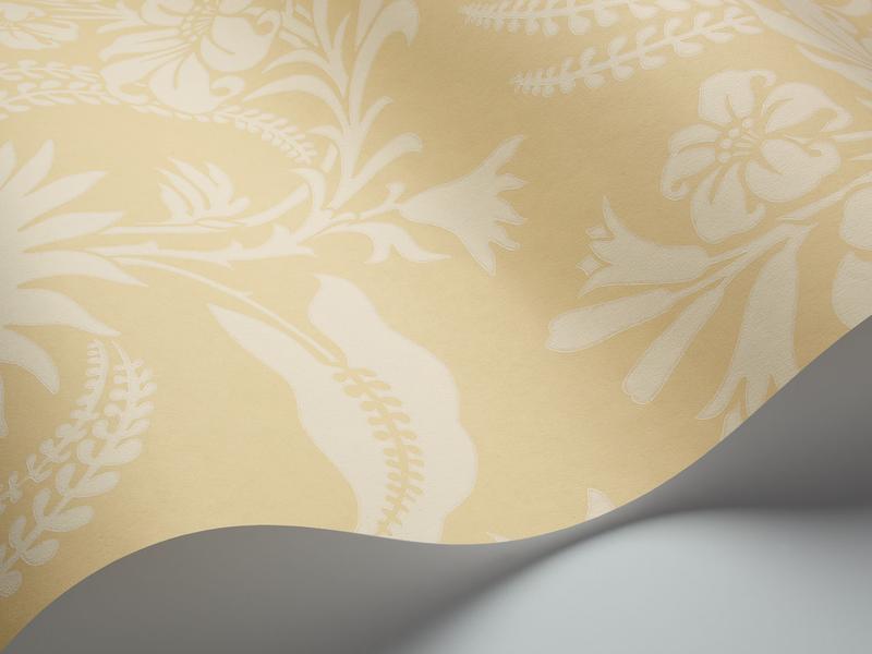 Cole and Son - Tapete Cranley Wallpaper-Tapeten-Cole & Son-Cream on Yellow S88/5022-TOJU Interior