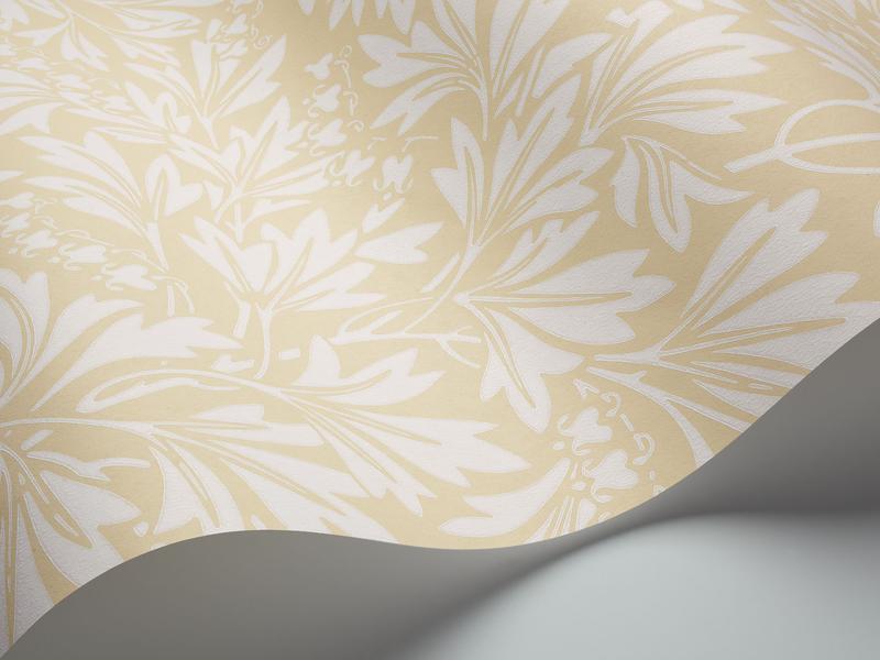 Cole and Son - Tapete Dialytra Wallpaper-Tapeten-Cole & Son-Chalk on Pale Ochre S88/11046-TOJU Interior