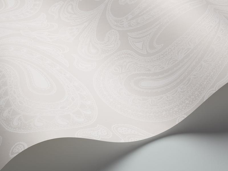 Cole and Son - Tapete Malabar Wallpaper-Tapeten-Cole & Son-Chalk auf Stein 95/7040-TOJU Interior