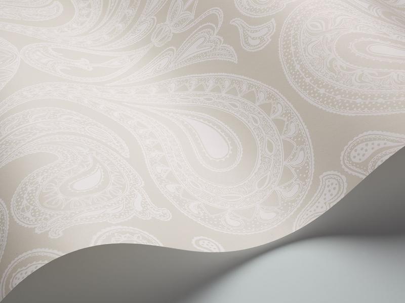 Cole and Son - Tapete Malabar Wallpaper-Tapeten-Cole & Son-Weiß auf Safari 95/7039-TOJU Interior