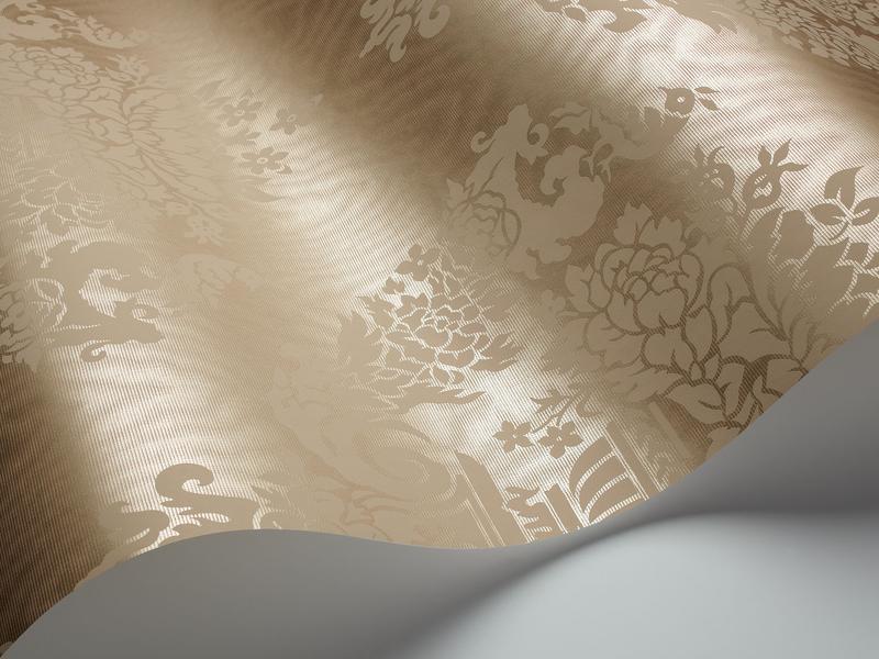 Cole and Son - Tapete Sudbury Wallpaper-Tapeten-Cole & Son-Dark Linen S88/12049-TOJU Interior