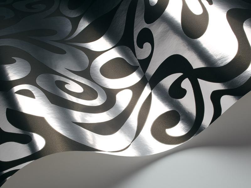 Cole and Son - Tapete Woodstock Wallpaper-Tapeten-Cole & Son-Foil auf Black 69/7127-TOJU Interior