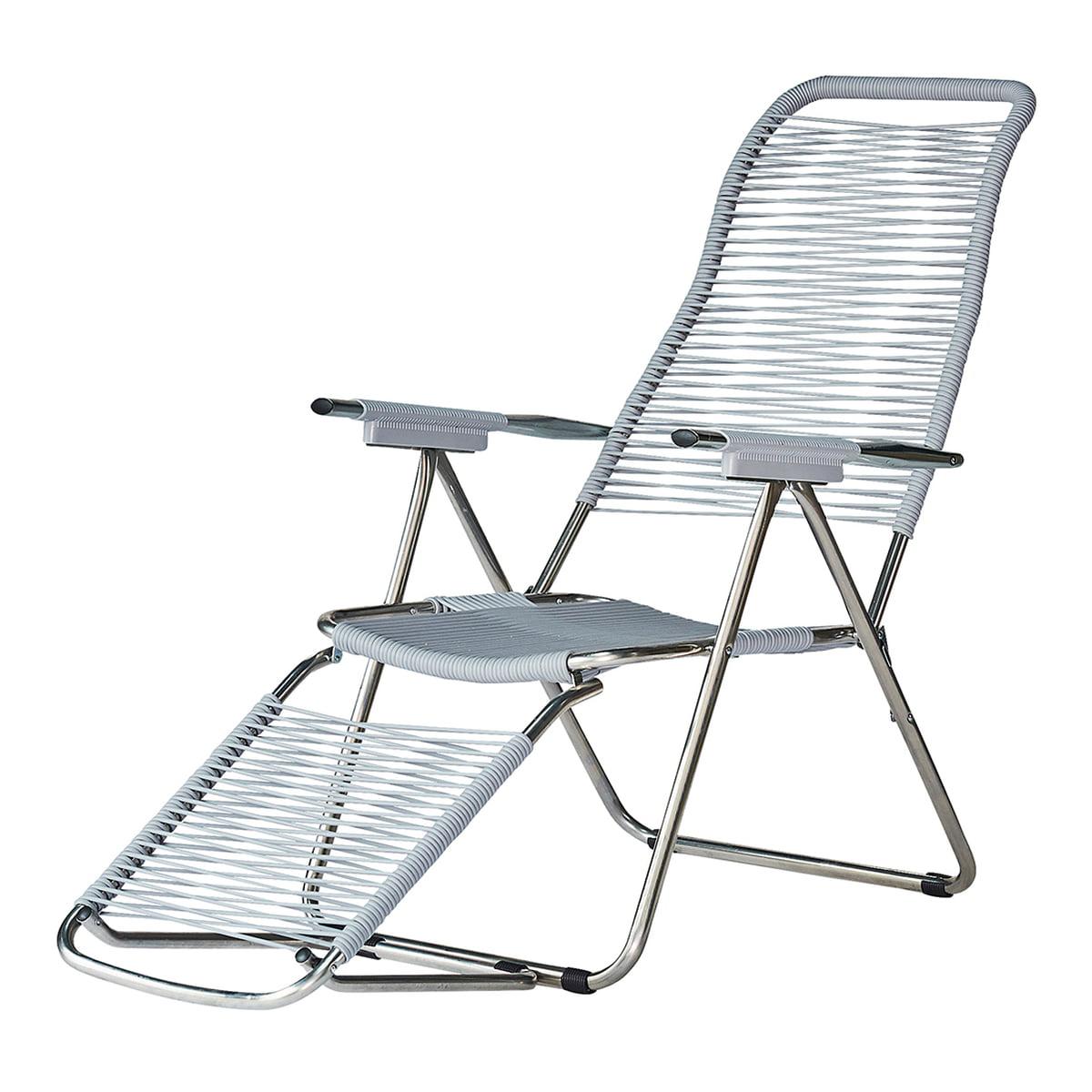 Fiam - Liegestuhl Spaghetti-Sonnenliegen-Fiam-Aluminium / grau-TOJU Interior