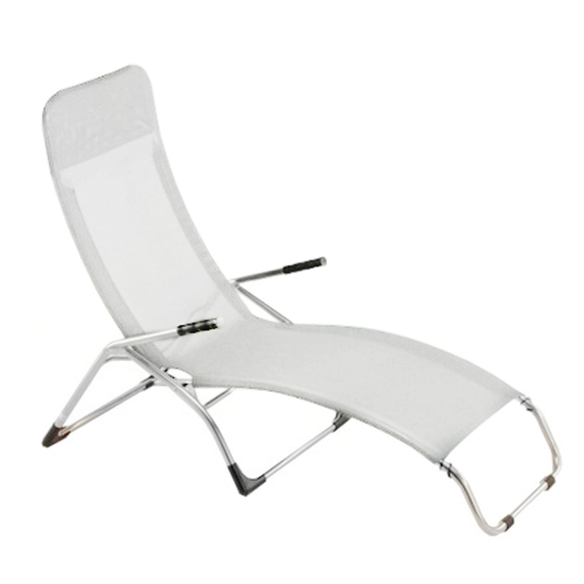 Fiam - Terrassenliege Samba-Sonnenliegen-Fiam-Aluminium / weiß-TOJU Interior