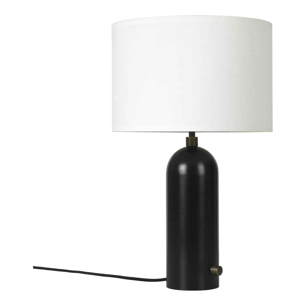 Gubi - Gravity Tischleuchte S-Gubi-schwarzer Stahl / Weißer Schirm-TOJU Interior