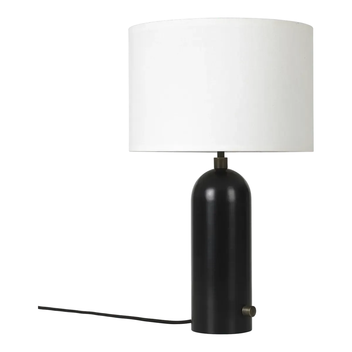 Gubi - Gravity Tischleuchte S-Gubi-schwarzer Stahl / Weißer Schirm-TOJU Interior