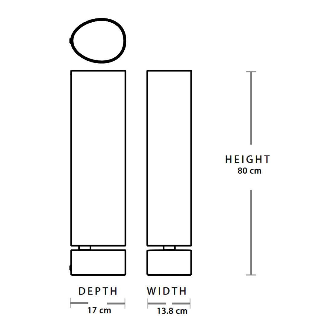 Gubi - Unbound LED Stehleuchte H 80cm-Gubi-Leinen weiß/Schirm-TOJU Interior
