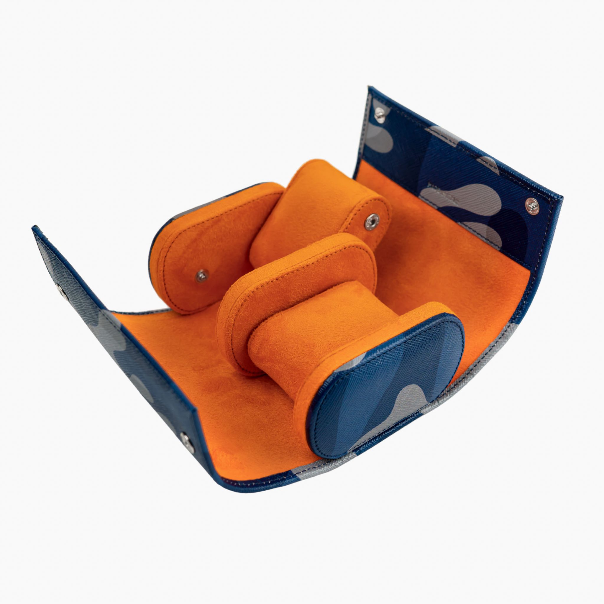 IFL Watches - Watch Roll - Blue Camo Watch Roll für 2 Uhren-Uhrenrolle-TOJU Interior