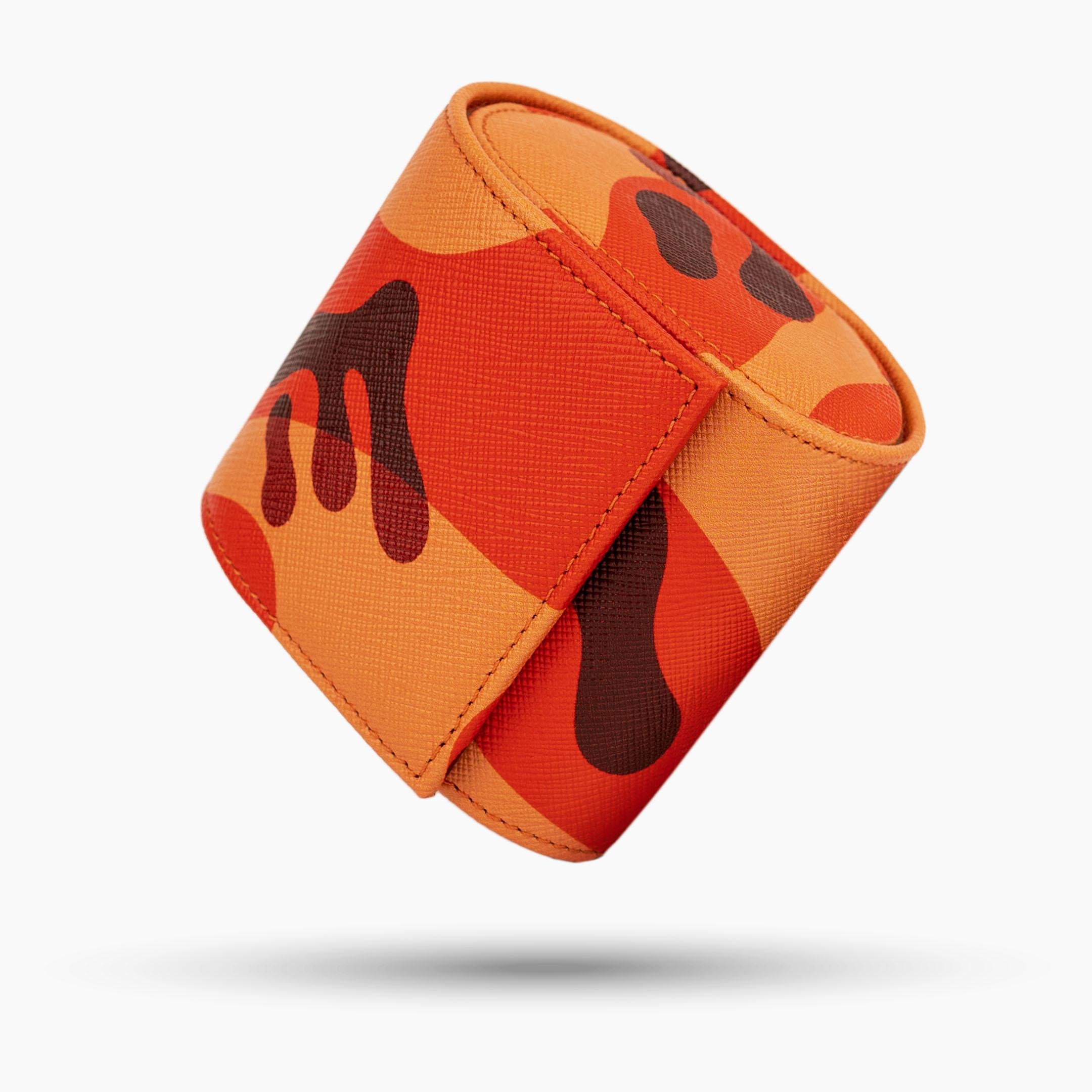 IFL Watches - Watch Roll - Orange Camo Roll for 4 watches