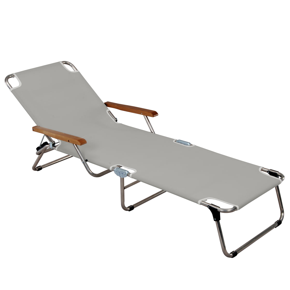 Jan Kurtz - Fiam Gartenliege Amigo Dreibeinliege mit Armlehne-Gartenmöbel-Jan Kurtz-Grau-TOJU Interior