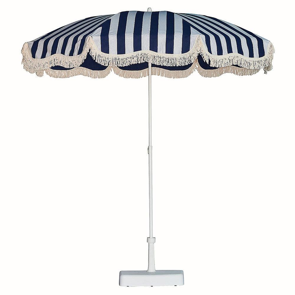 Jan Kurtz - Sonnenschirm Retro-Sonnenschirme-Jan Kurtz-Weiß/blau-TOJU Interior