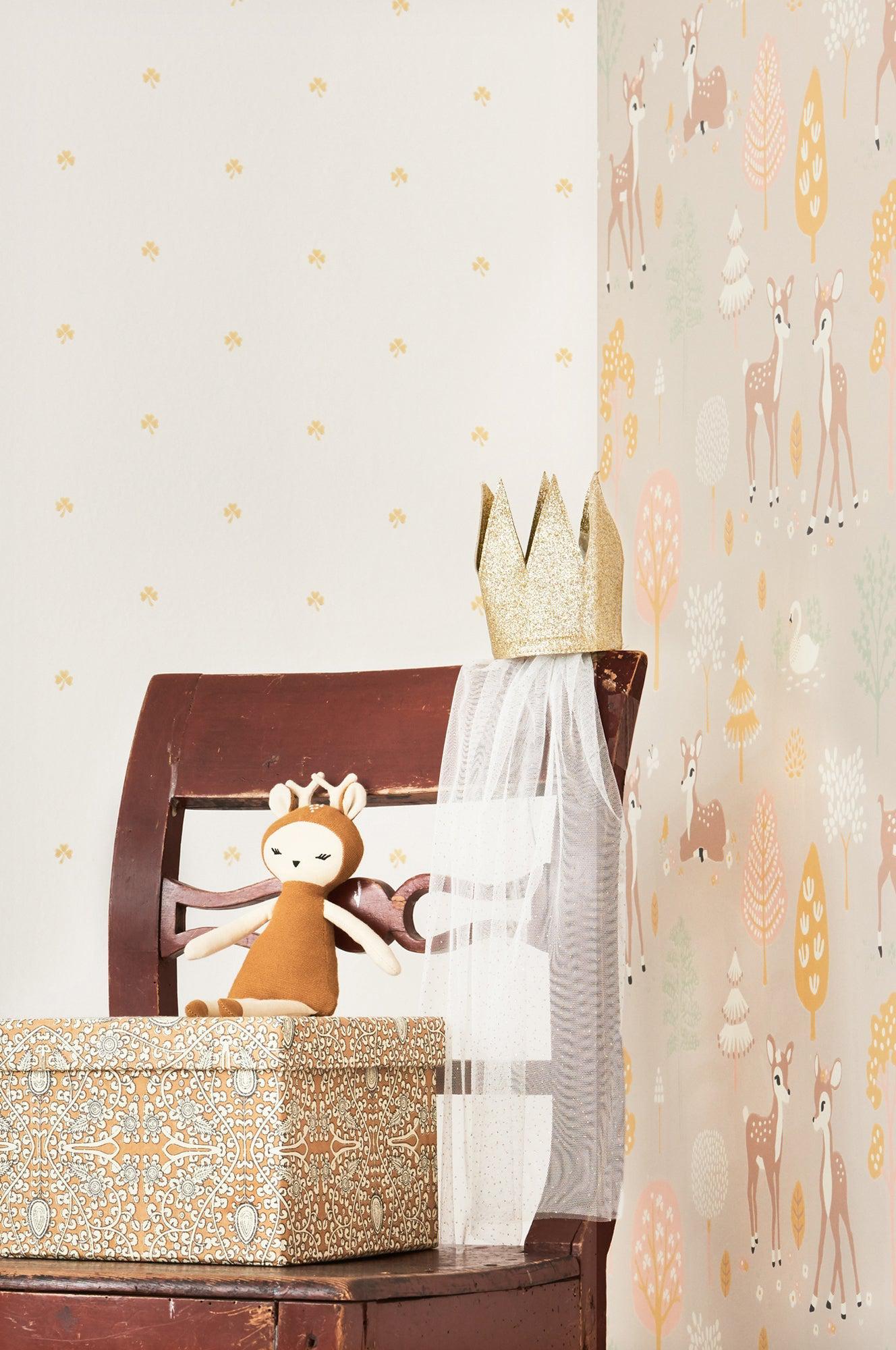 Majvillan - Tapete Holly Gold-Tapeten-Majvillan-TOJU Interior