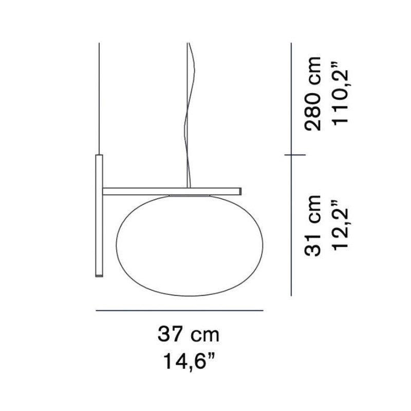 Oluce - Alba 466 Pendelleuchte-Leuchten-Oluce-TOJU Interior