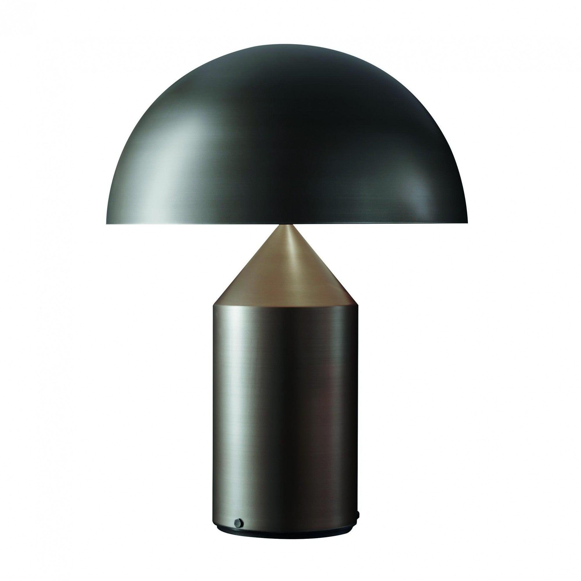 Oluce -Atollo Tischleuchte bronze-Leuchten-Oluce-Atollo 239 - H x Ø 50x35cm/mit Dimmer/ mit E27 Fassung-TOJU Interior