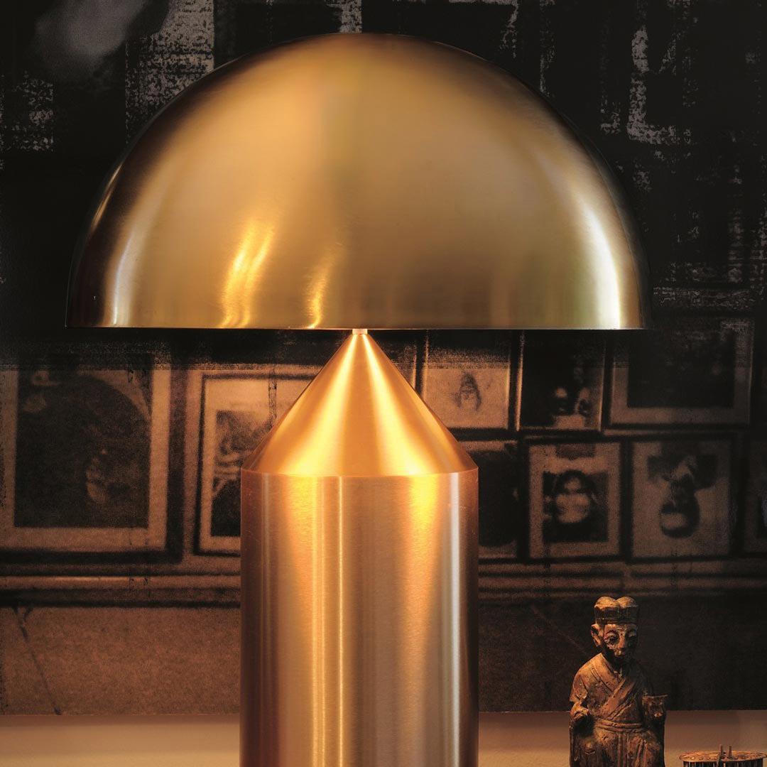 Oluce - Atollo Tischleuchte gold-Leuchten-Oluce-Atollo 233-TOJU Interior