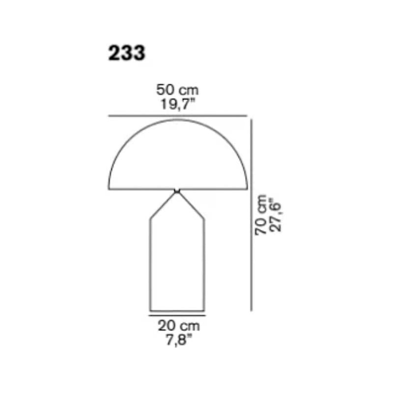 Oluce - Atollo Tischleuchte weiß-Leuchten-Oluce-TOJU Interior