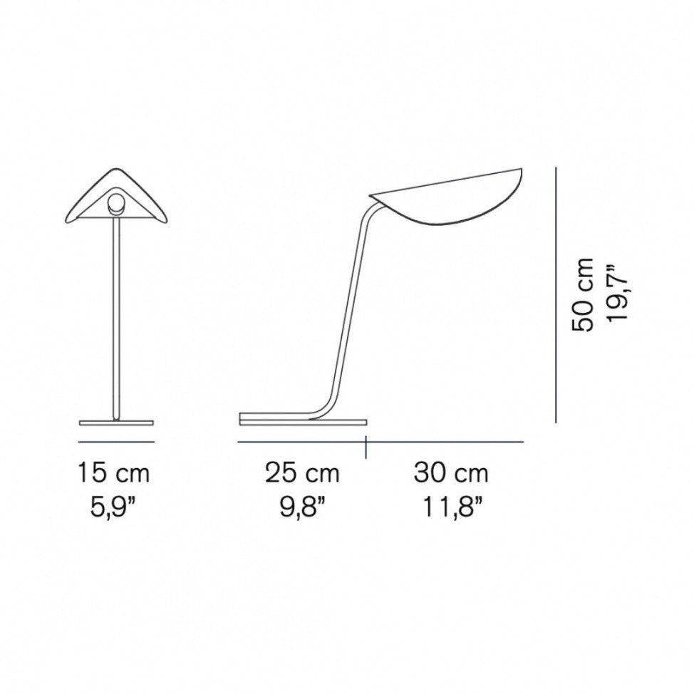 Oluce - Plume 221 Tischleuchte-Leuchten-Oluce-TOJU Interior