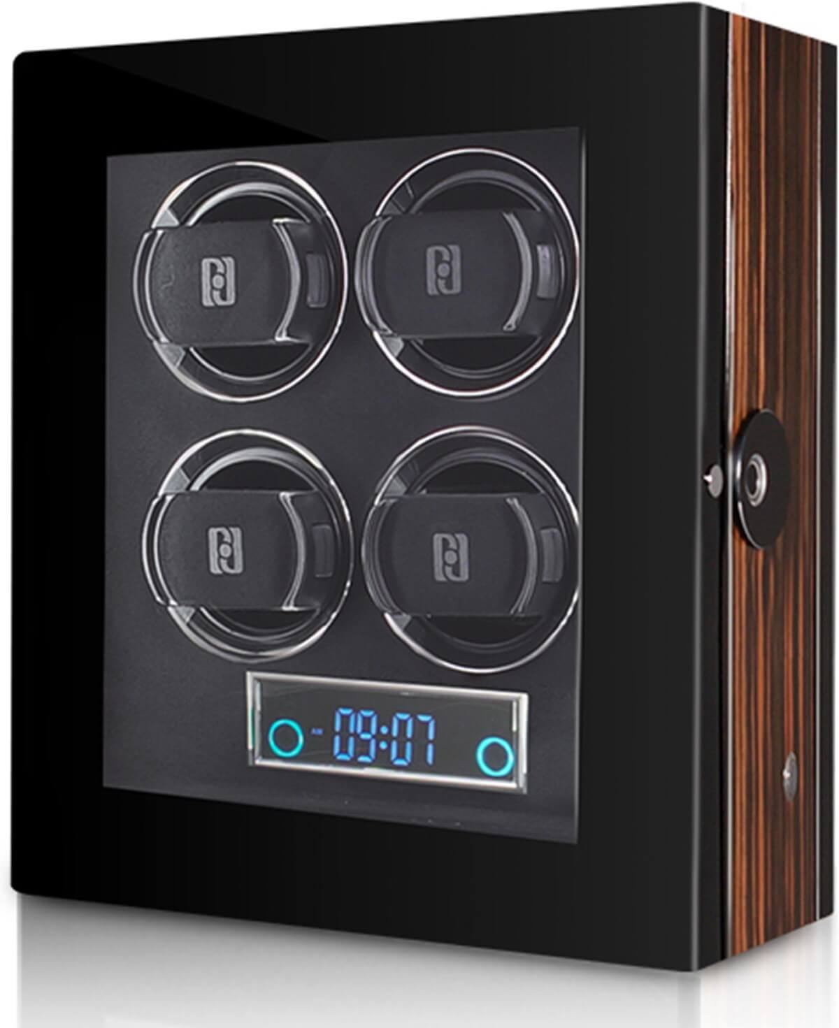 Paul Design - Uhrenbeweger Gentlemen 4-Paul Design-Macassar / Fingerprin-TOJU Interior -20025