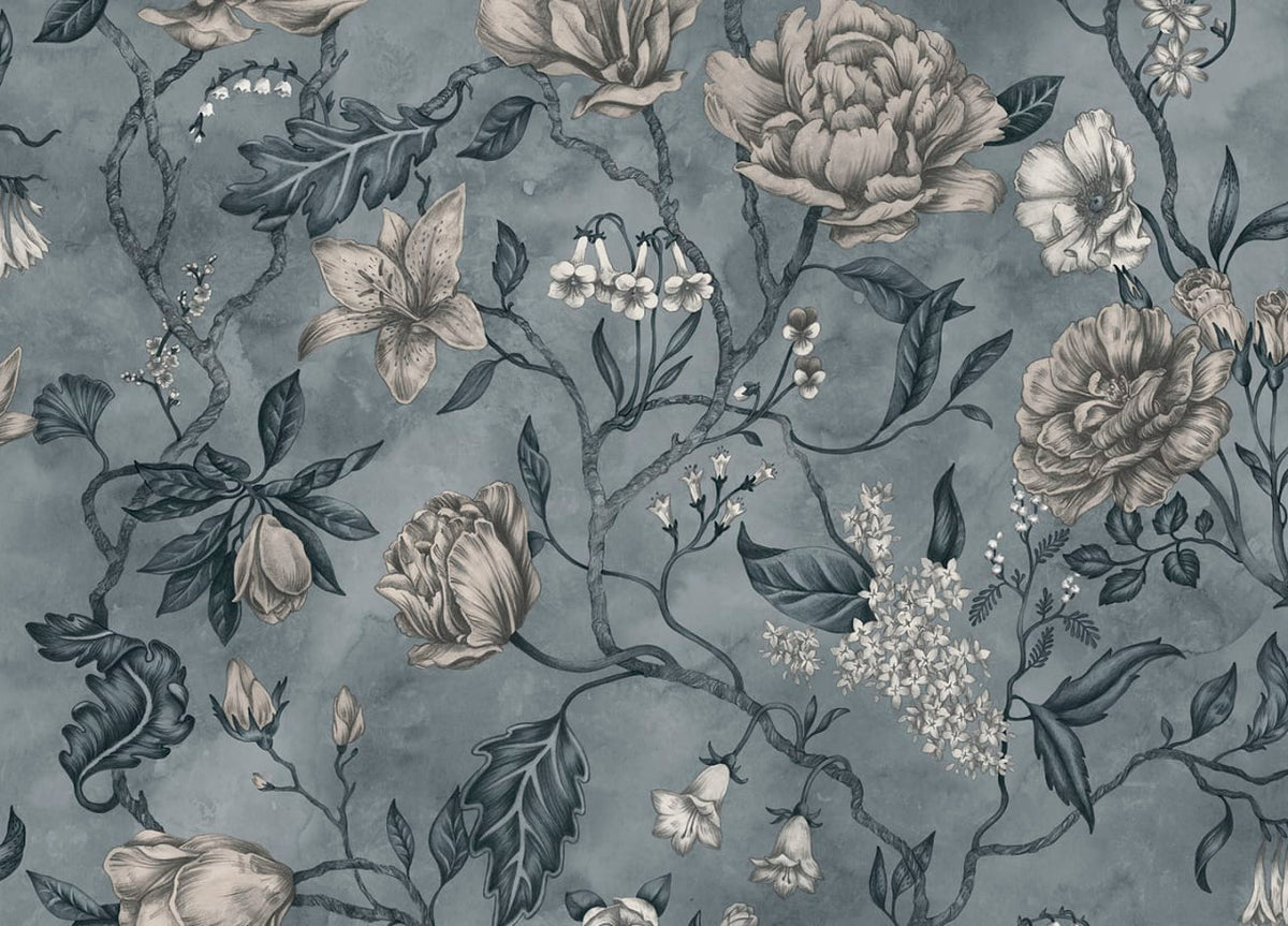 Sandberg - Tapete Linda-Tapeten-Sandberg-Misty Blue-TOJU Interior