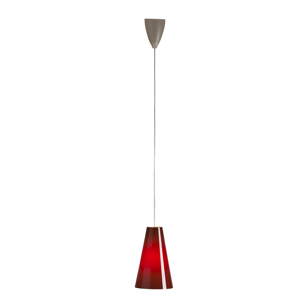 Tecnolumen - Pendelleuchte HLWS 03-Pendelleuchte-Tecnolumen-Rotes Glas-TOJU Interior -HLWS03R