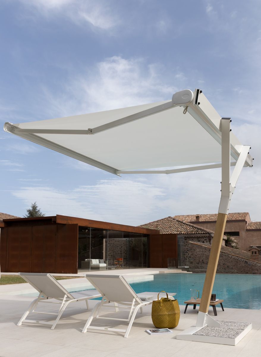 Unopiu - Sonnenschirm Salento Handbedienung-Sonnenschirm-Unopiu-Weiß-TOJU Interior