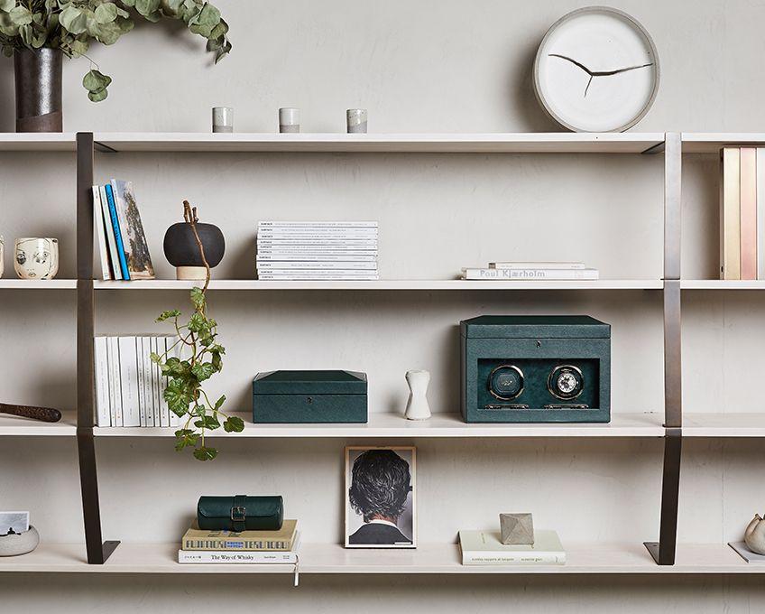 Wolf - Uhrenbeweger - British racing green Double Watch Winder-Uhrenbeweger-Wolf 1834-TOJU Interior