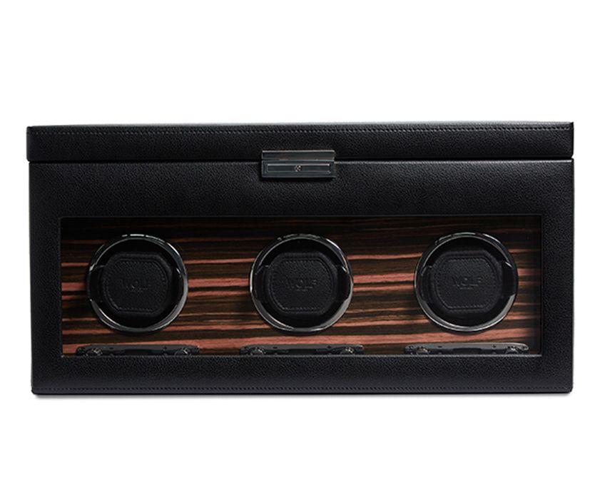 Wolf - Uhrenbeweger - Roadster triple double Winder with storage-Uhrenbeweger-Wolf 1834-TOJU Interior