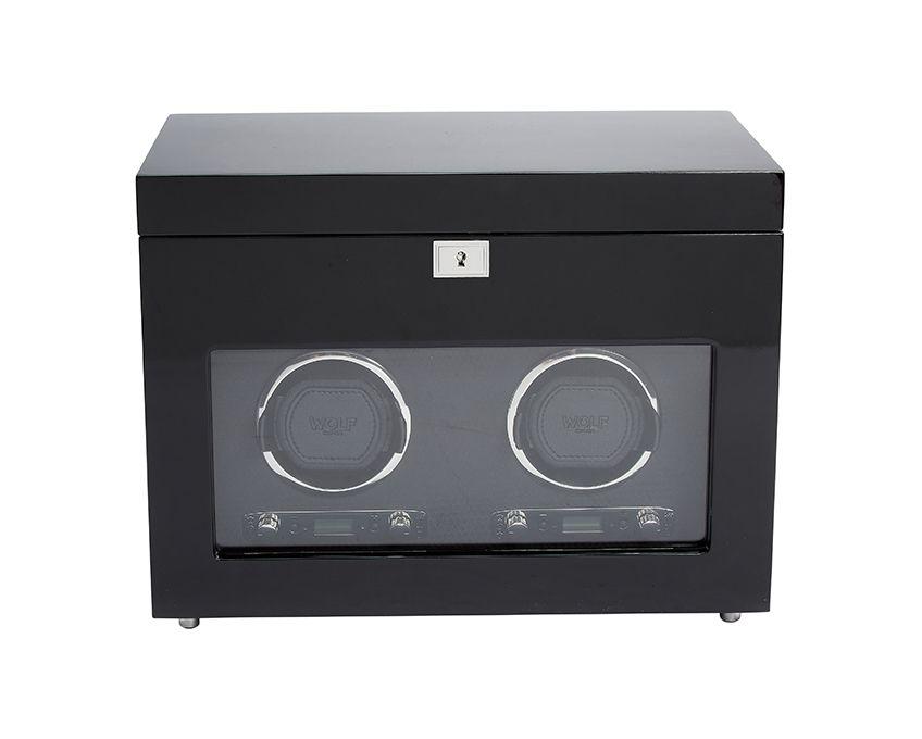 Wolf - Uhrenbeweger - Savoy double Winder with Storage-Uhrenbeweger-Wolf 1834-TOJU Interior