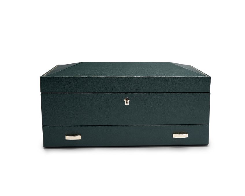 Wolf - Uhrenbox British Racing für 10 Uhren with storage-Uhrenbox-Wolf 1834-TOJU Interior