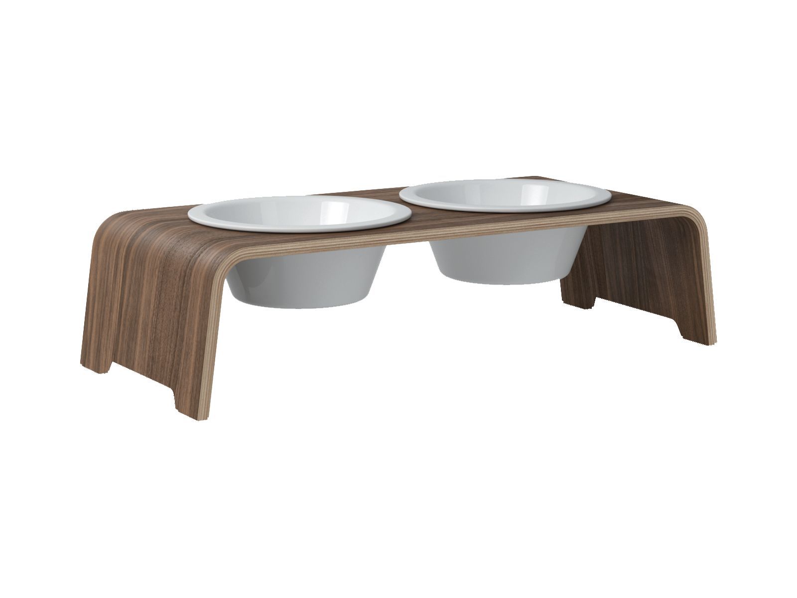 dogBar® M-small - Nussbaum mit Porzellan-dogBar-TOJU Interior