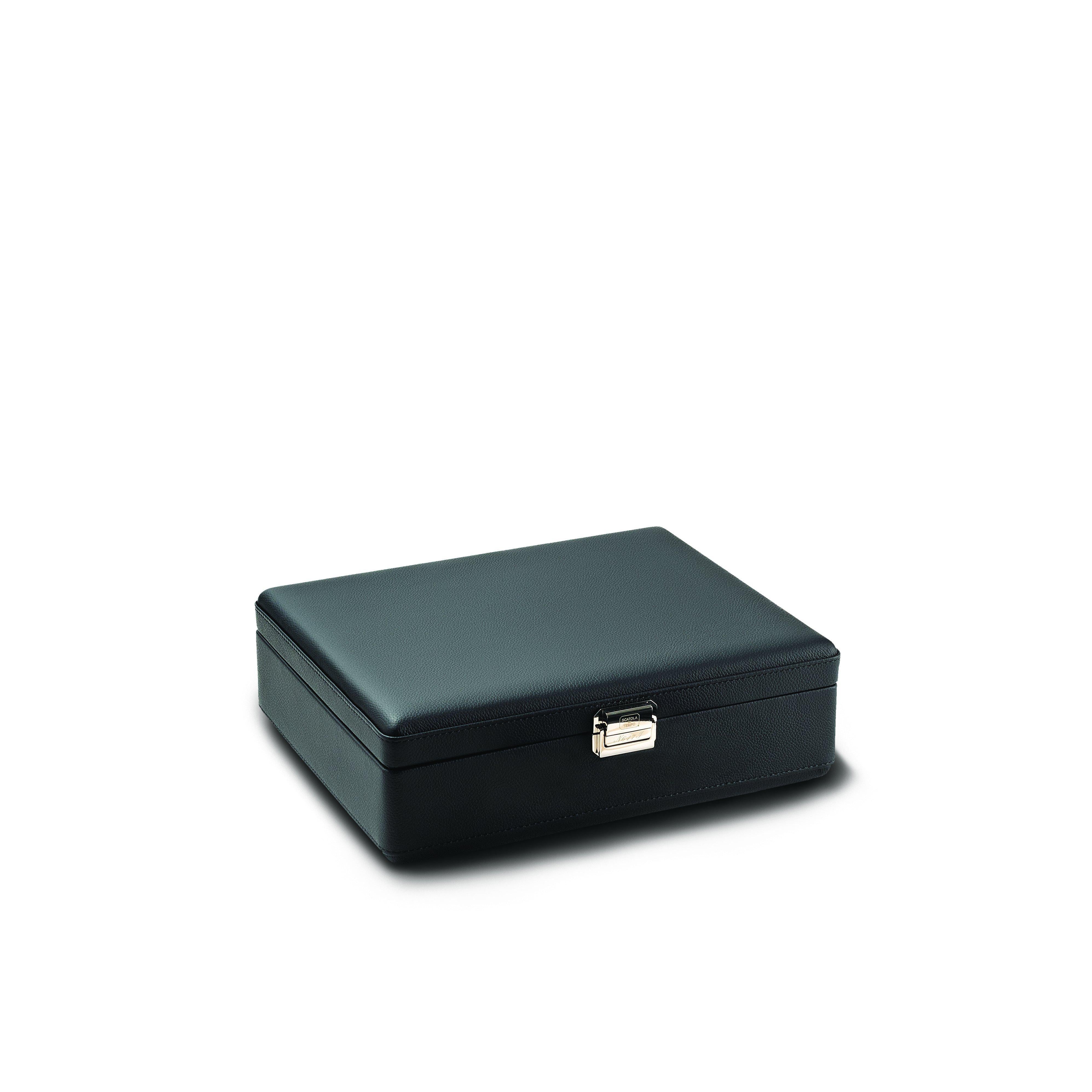 Scatola del Tempo Uhrenbox - VALIGETTA 8 schwarz-TOJU Interior
