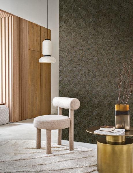 Schwarze Designertapete Lombok von Casamance