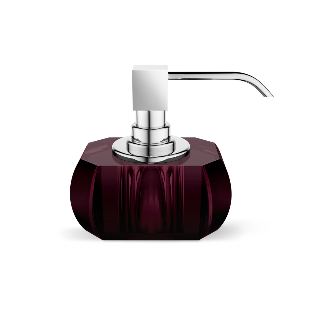 Decor Walther KRISTALL Seifenspender – Rich Burgundy / Chrom – Art. 0924297