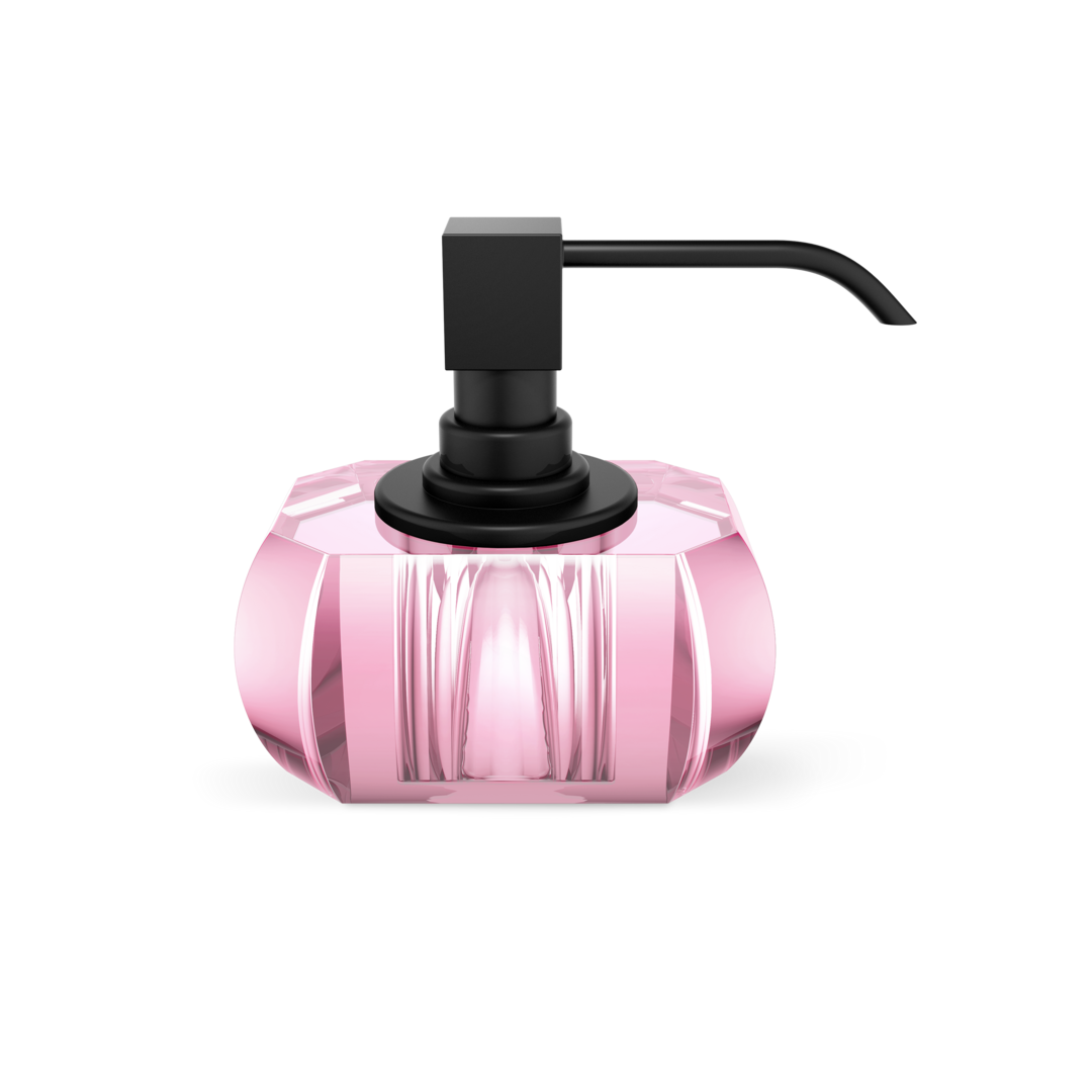 Decor Walther KRISTALL Seifenspender – Pink / Schwarz Matt – Art. 0933561
