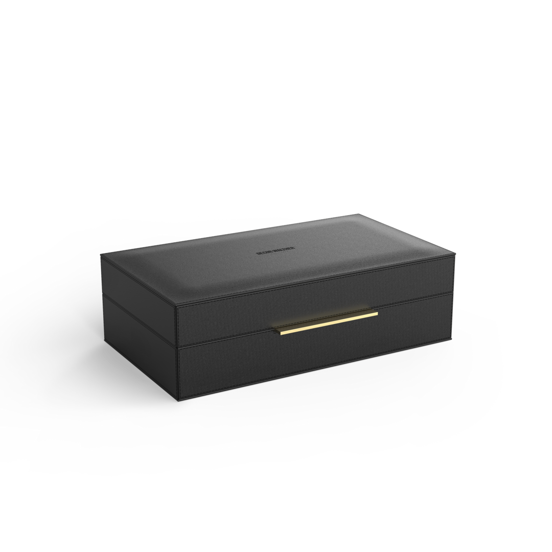 Decor Walther BROWNIE BOX L – Lederimitat schwarz – Art. 0939860