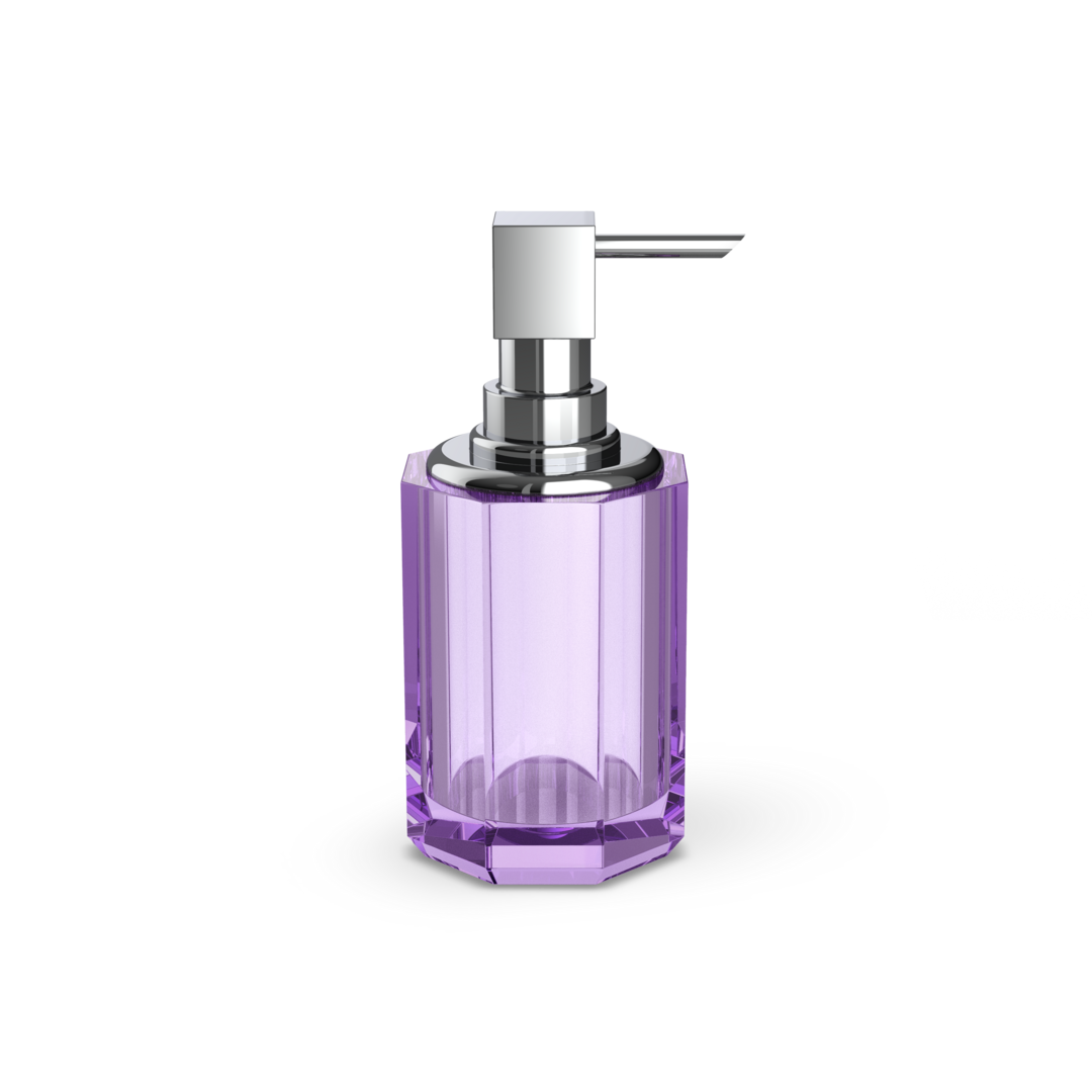 Decor Walther KR SSP 2 KRISTALL Seifenspender – Violett / Chrom – Art. 0943480