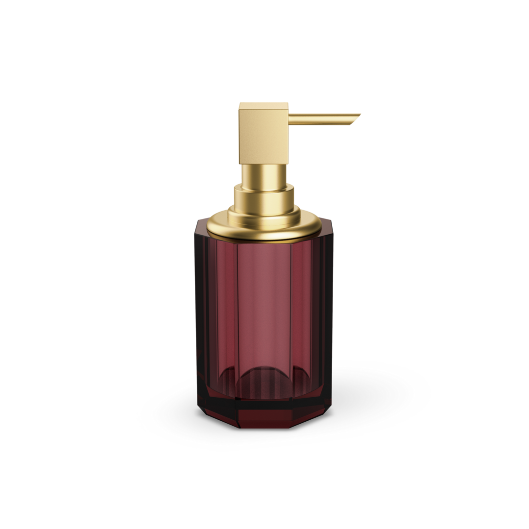 Decor Walther KR SSP 2 KRISTALL Seifenspender – Rich Burgundy / Gold matt 24 Karat – Art. 0943697