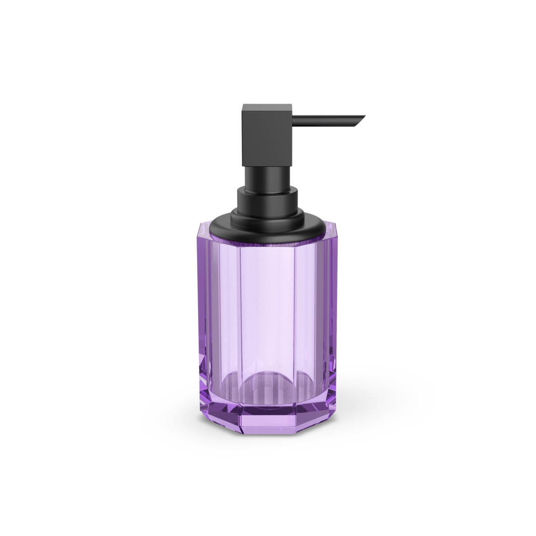 Decor Walther KR SSP 2 KRISTALL Seifenspender – Violett / Schwarz matt – Art. 0943880