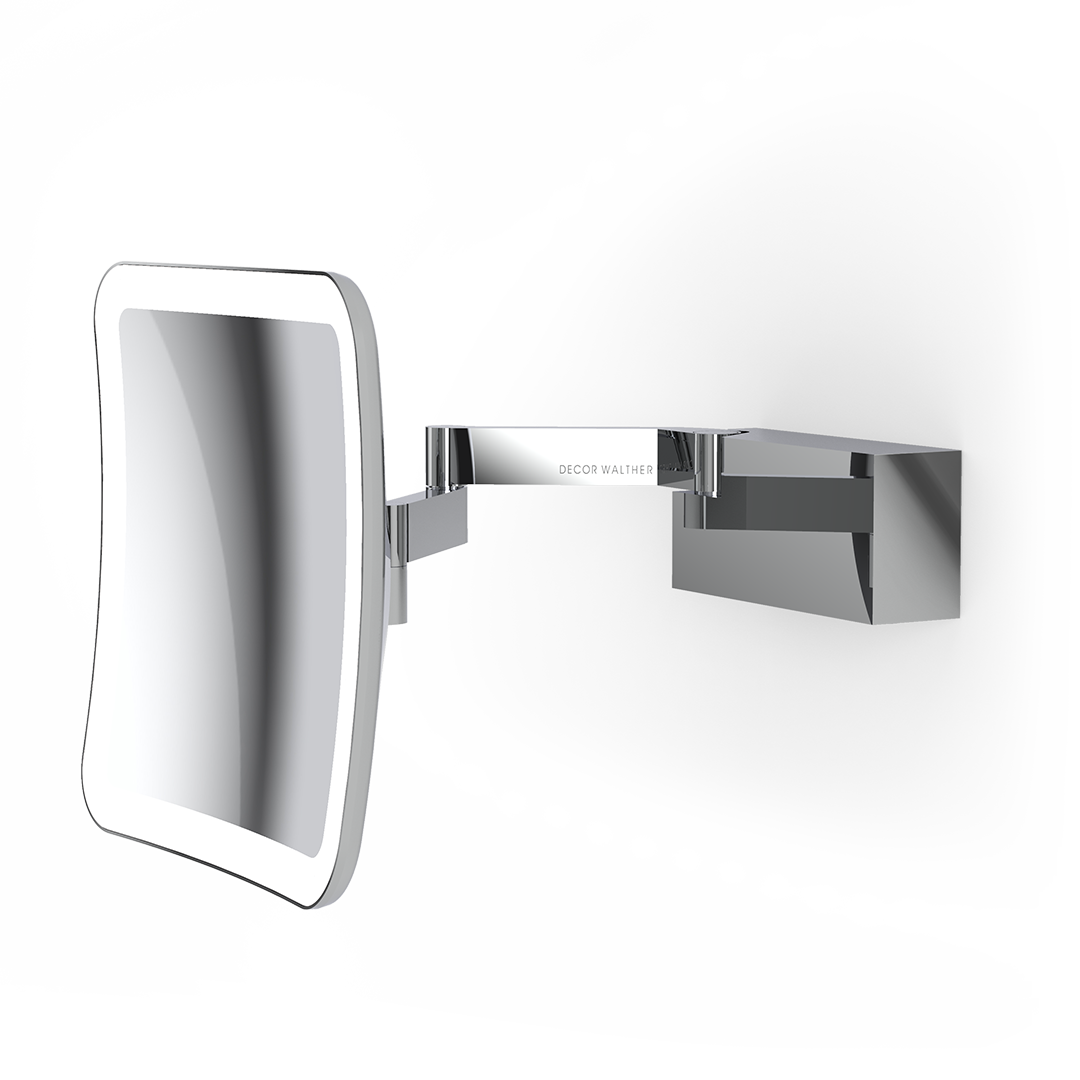 Decor Walther VISION S 5X Wandkosmetikspiegel beleuchtet – Chrom - 5-fache Vergrößerung – Art. 0123200