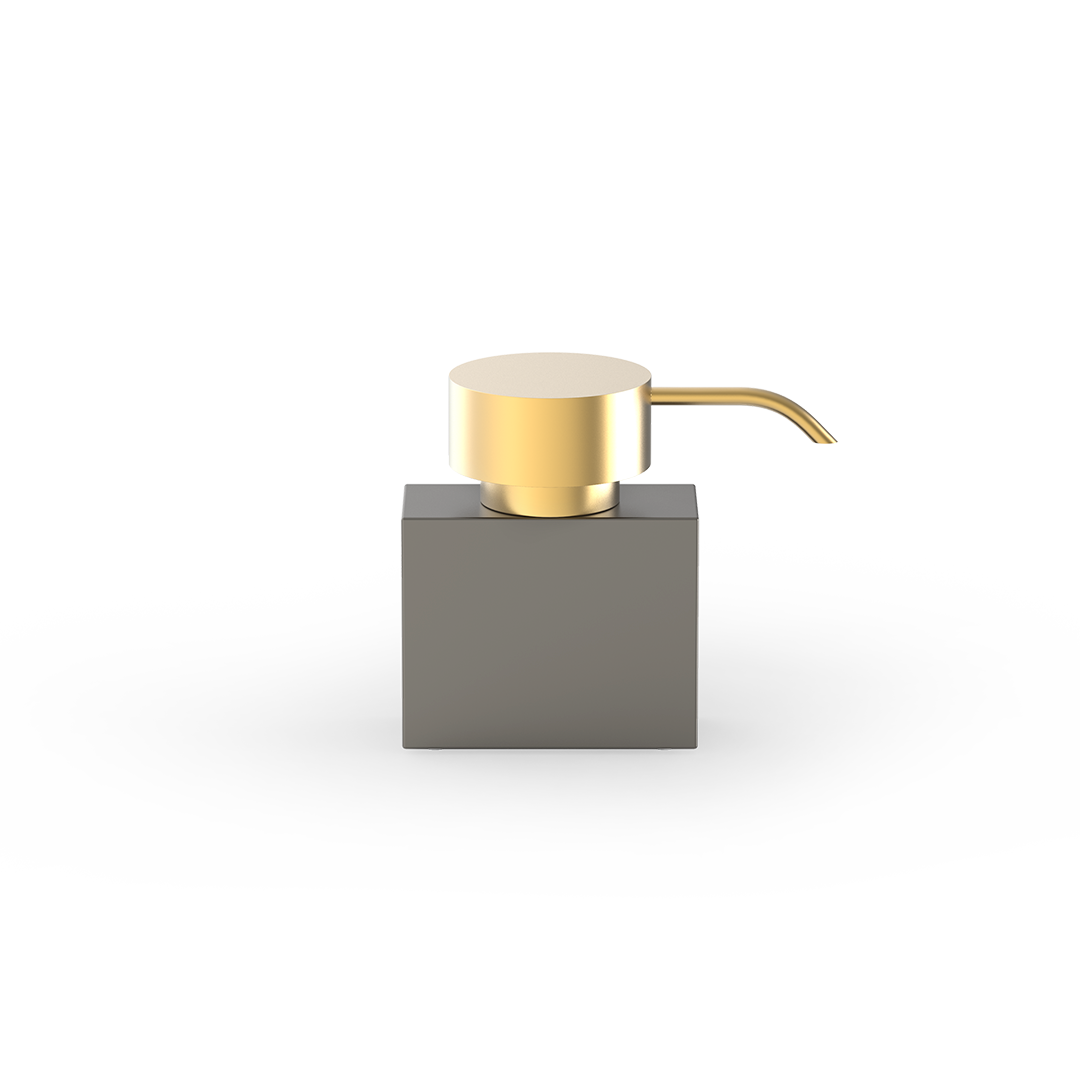 Decor Walther DW 477 N Seifenspender – Dark Metal Matt / Gold matt 24 Karat – Art. 0860667