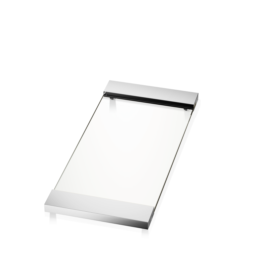 Decor Walther TAB 37 Tablett groß – Chrom / Klarglas – Art. 0848802