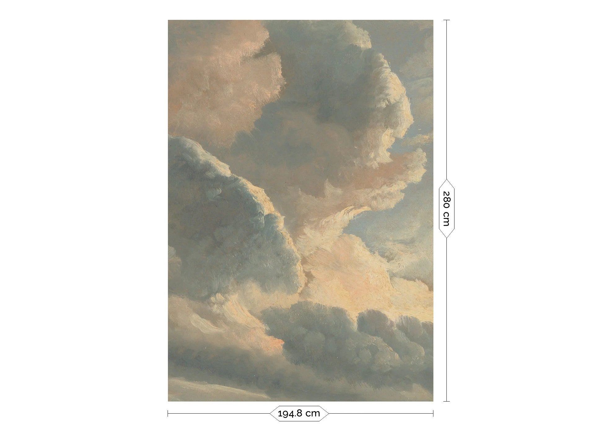 KEK Amsterdam - Fototapete Golden Age Clouds-Tapeten-KEK Amsterdam-4 Bahnen 194.8 x 280 cm-TOJU Interior