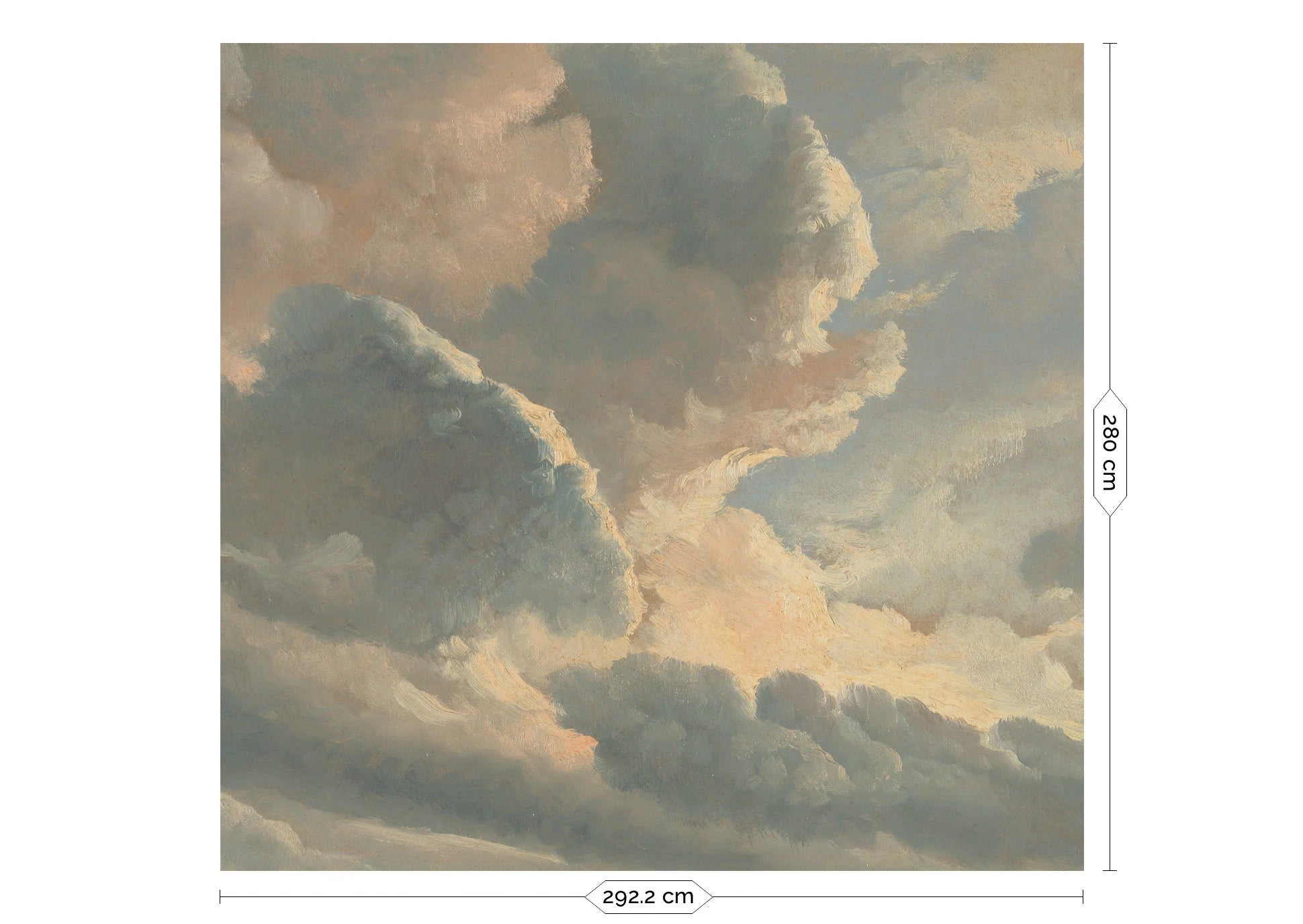 KEK Amsterdam - Fototapete Golden Age Clouds-Tapeten-KEK Amsterdam-6 Bahnen 292.2 x 280 cm-TOJU Interior