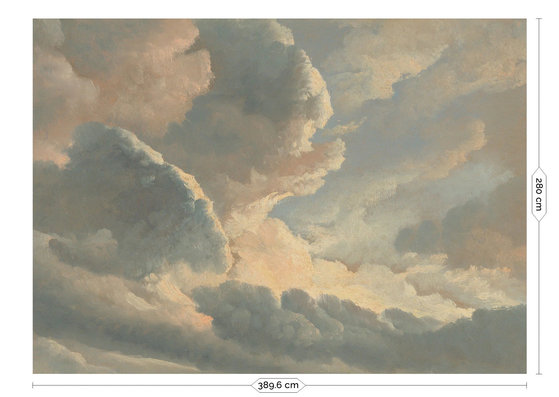 KEK Amsterdam - Fototapete Golden Age Clouds-Tapeten-KEK Amsterdam-8 Bahnen 389.6 x 280 cm-TOJU Interior