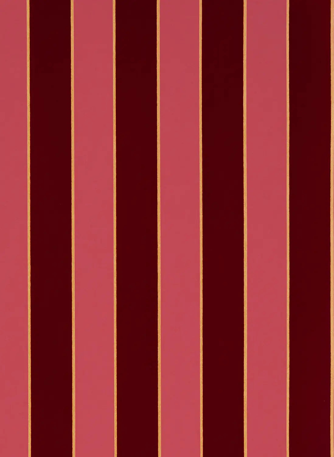 OSBORNE & LITTLE Tapete REGENCY STRIPE – RABANNA-Tapeten-OSBORNE & LITTLE-W7780-13 Carmine/Gold-TOJU Interior