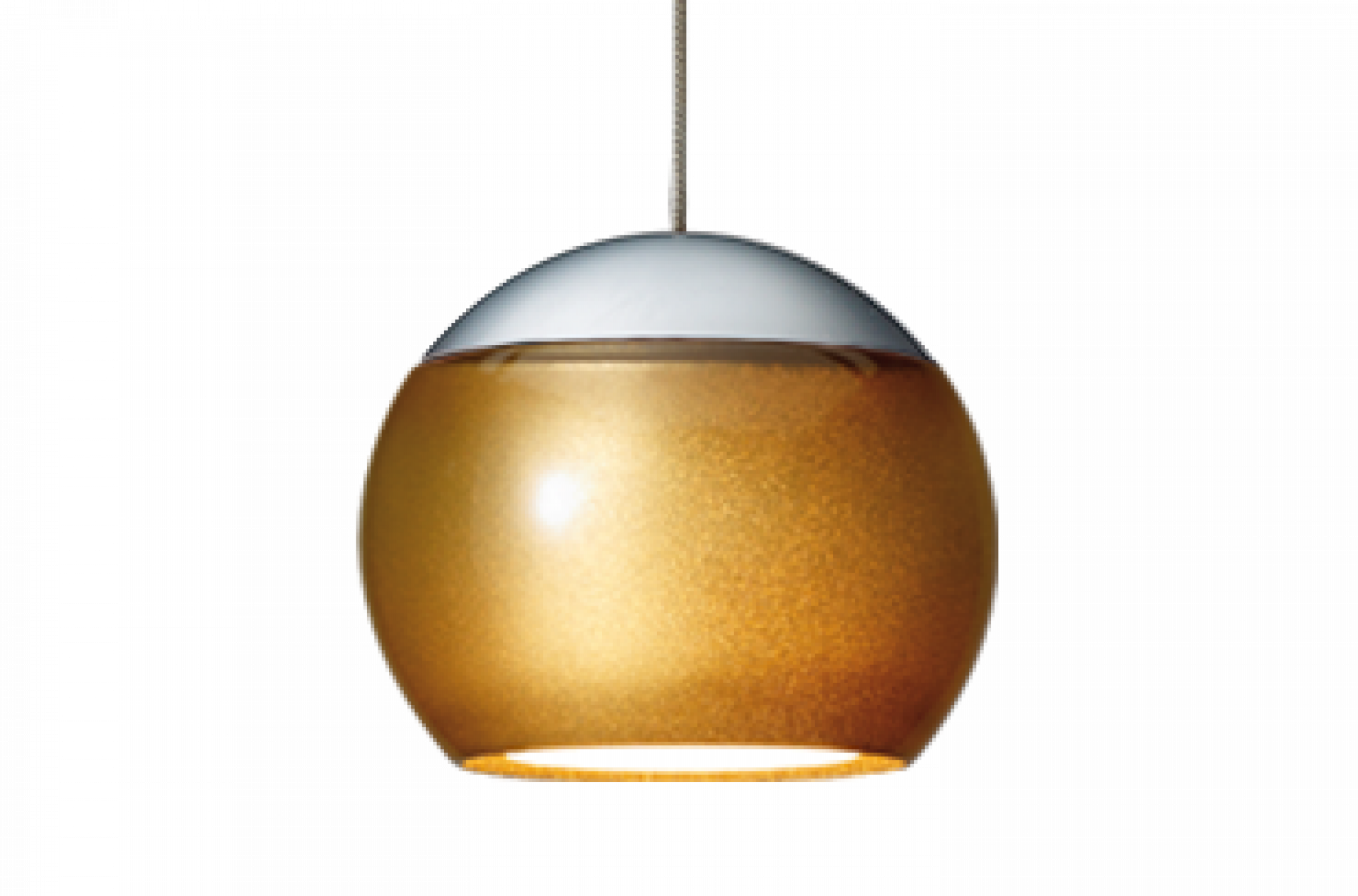 Oligo - Pendelleuchte Balino LED-Pendelleuchte-Oligo-Farbe Baldachin Aluminium gebürstet | Farbe Schirm Chrom matt Gold-1-flammig-42-880-15-06/08-TOJU Interior
