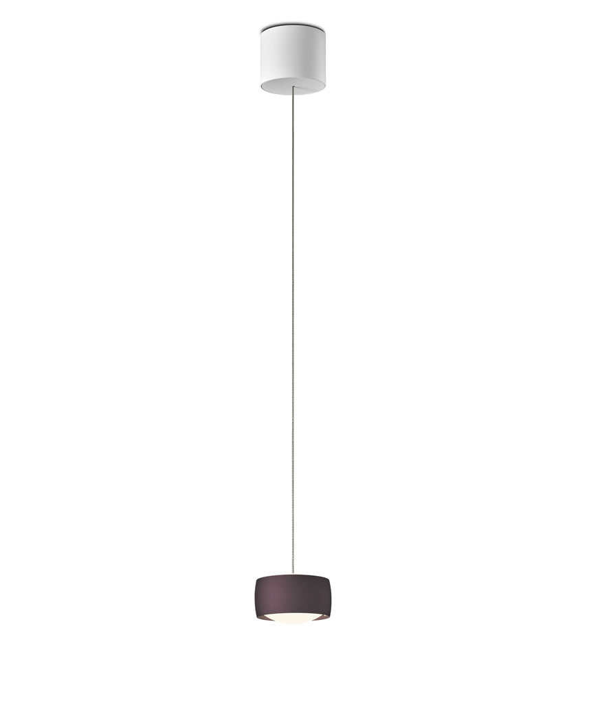 Oligo - Pendelleuchte Grace mit unsichtbarer Höhenverstellung 1-flammig-Pendelleuchte-Oligo-Farbe Baldachin Weiß matt | Farbe Kopf Espresso-G42-931-41-48-TOJU Interior