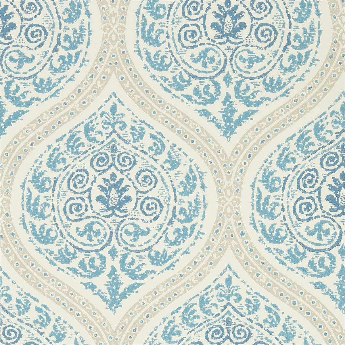 Sanderson - Tapete Mandurai-Tapeten-Sanderson-INDIGO 216754-216754-Toju Interior